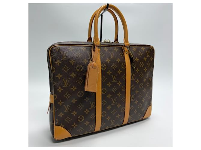 Louis Vuitton Borsetta Documenti Monogram Marrone - vista 6