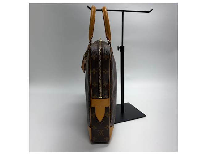Louis Vuitton Borsetta Documenti Monogram Marrone - vista 7