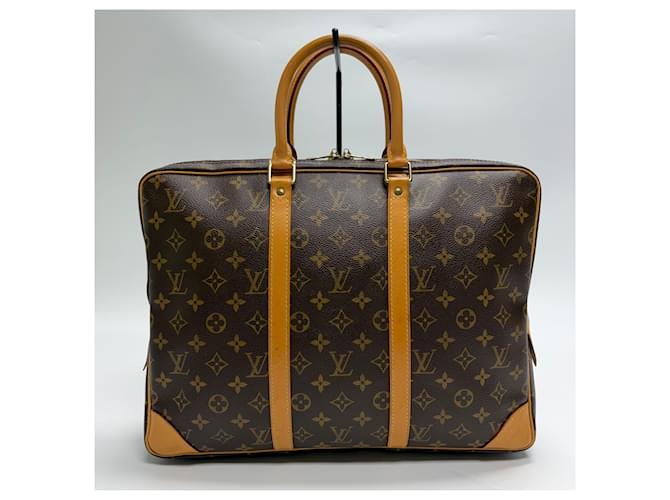 Louis Vuitton Borsetta Documenti Monogram Marrone - vista 9