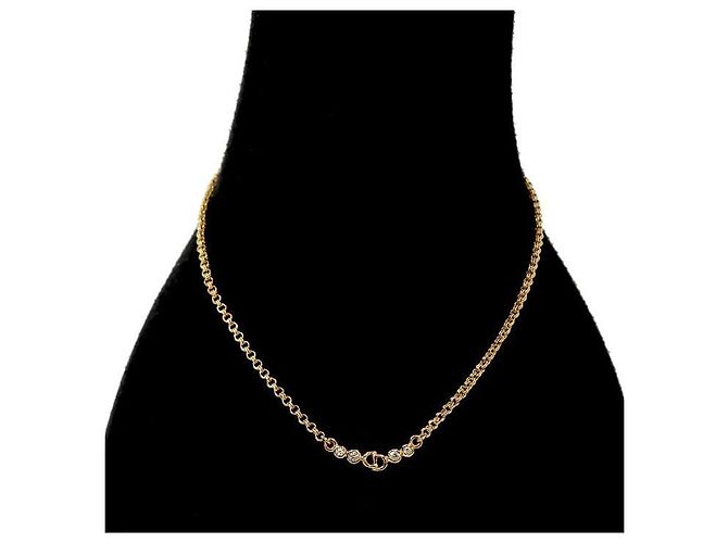 Dior Cubic CD Gold Halskette - Ansicht 5