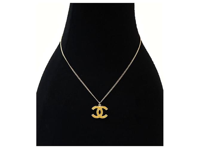 Chanel Collana CC Gold glitterata D'oro - vista 5