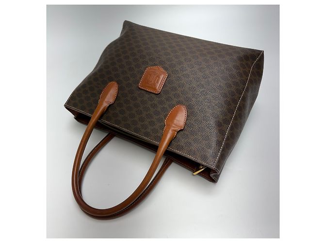 Céline Borsa Tote Triomphe Macadam (Grade Handbag) Marrone - vista 10