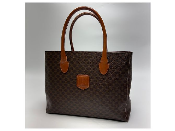 Céline Borsa Tote Triomphe Macadam (Grade Handbag) Marrone - vista 3