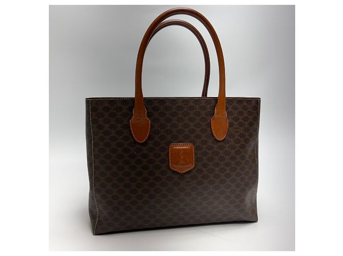 Céline Borsa Tote Triomphe Macadam (Grade Handbag) Marrone - vista 4