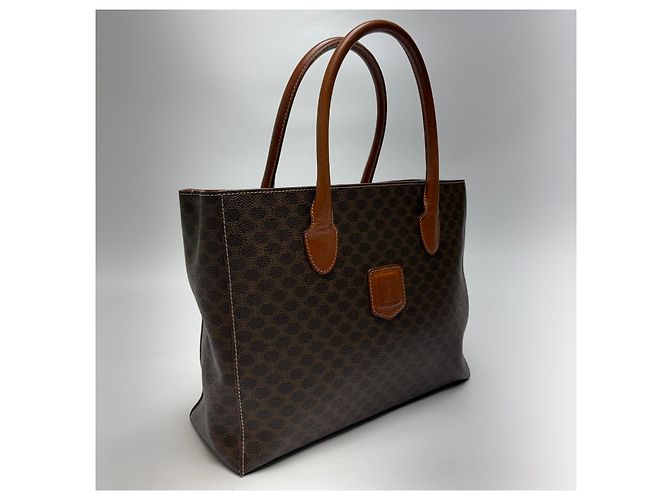 Céline Borsa Tote Triomphe Macadam (Grade Handbag) Marrone - vista 5