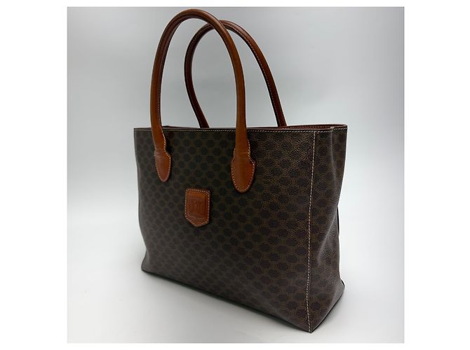 Céline Borsa Tote Triomphe Macadam (Grade Handbag) Marrone - vista 6