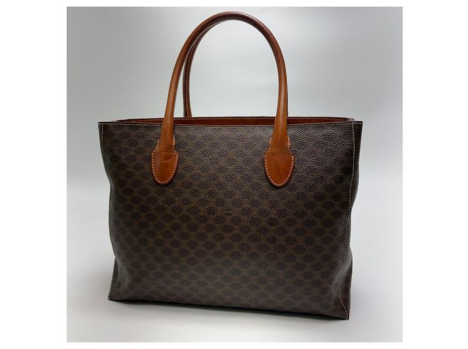 Céline Borsa Tote Triomphe Macadam (Grade Handbag) Marrone - vista 8