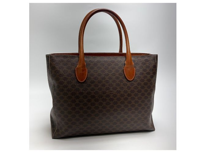Céline Borsa Tote Triomphe Macadam (Grade Handbag) Marrone - vista 9