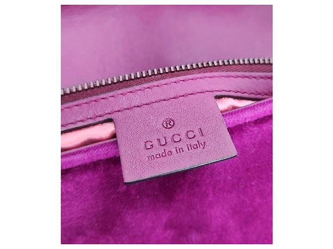 Gucci Borsa a tracolla Marmont in velluto viola Porpora - vista 12