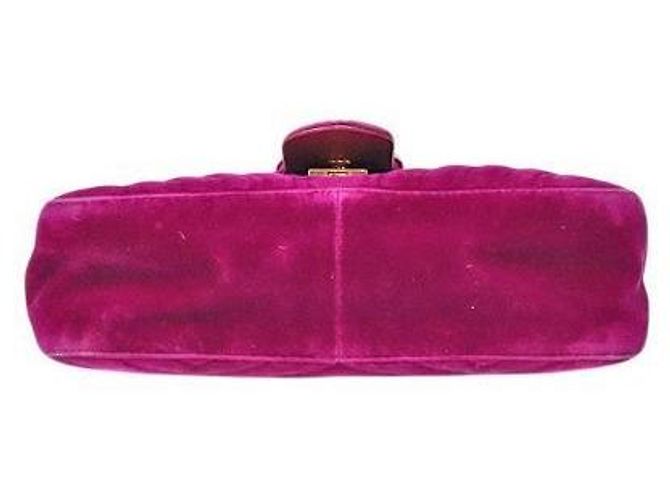 Gucci Borsa a tracolla Marmont in velluto viola Porpora - vista 4