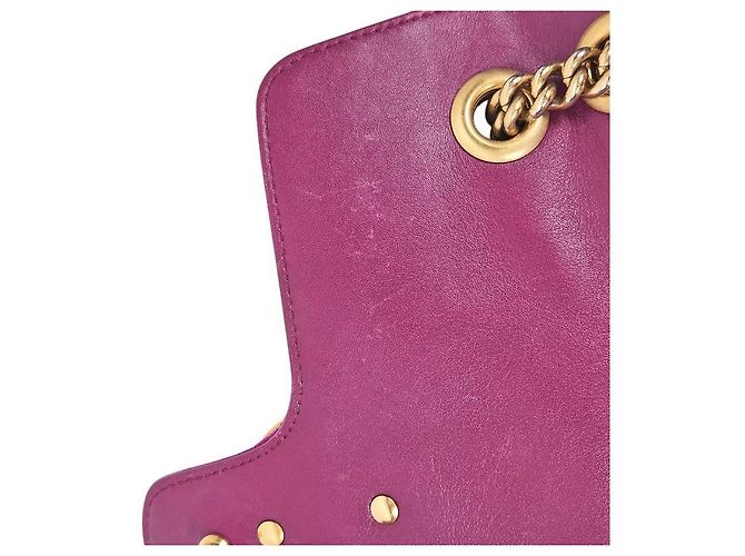 Gucci Borsa a tracolla Marmont in velluto viola Porpora - vista 9