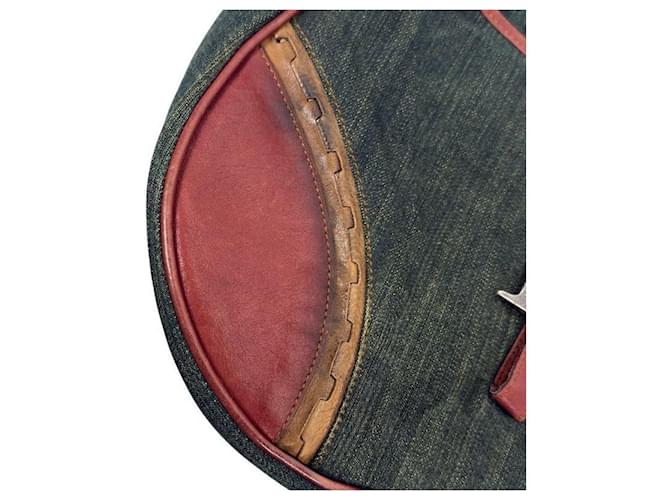 Dior Bolso Saddle de Denim Multicolor - vista 11
