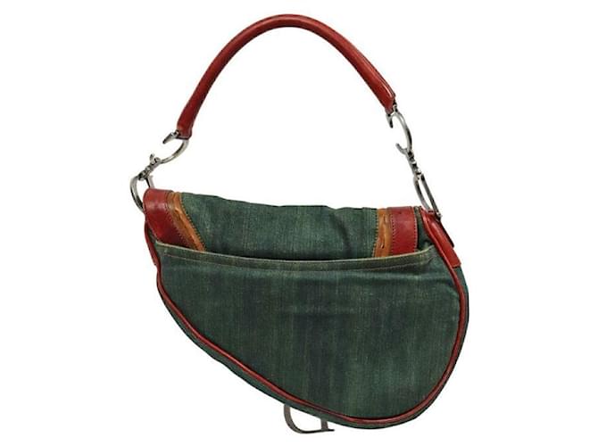 Dior Bolso Saddle de Denim Multicolor - vista 3