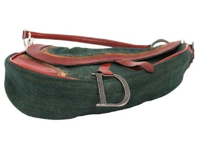 Dior Bolso Saddle de Denim Multicolor - vista 4
