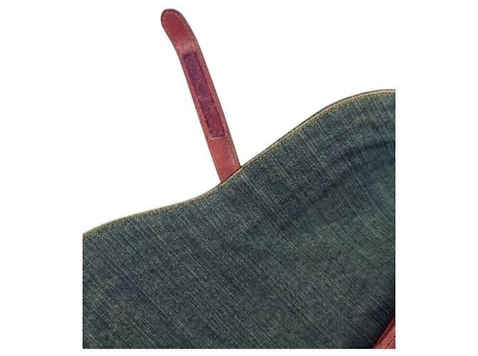 Dior Bolso Saddle de Denim Multicolor - vista 9