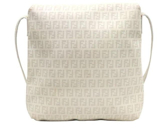 Fendi Borsa a tracolla Zucchino bianca Bianco - vista 3