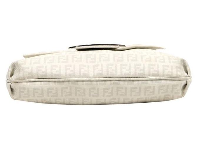 Fendi Borsa a tracolla Zucchino bianca Bianco - vista 4
