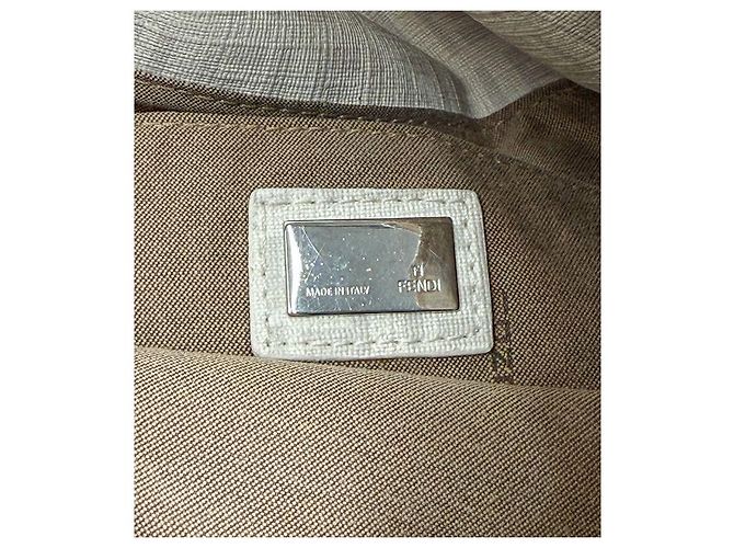 Fendi Borsa a tracolla Zucchino bianca Bianco - vista 5