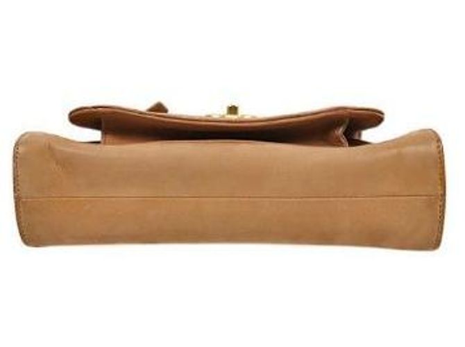 Chanel Borsa a tracolla beige con tasca Marrone - vista 4
