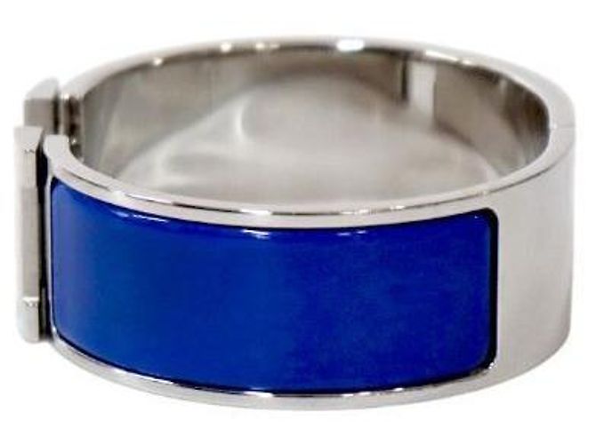 Hermès Pulseira Blue Click Acier Silver Azul - vista 2