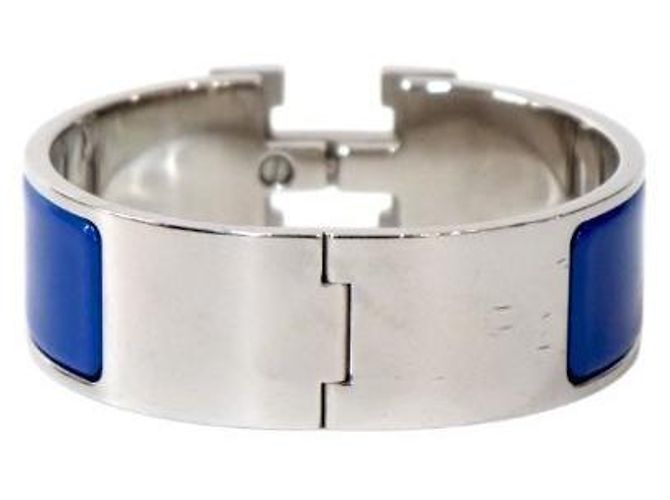 Hermès Pulseira Blue Click Acier Silver Azul - vista 3