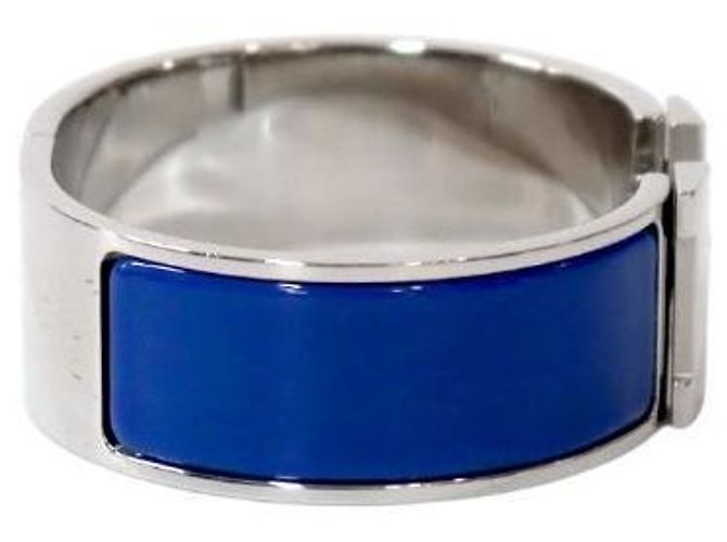 Hermès Pulseira Blue Click Acier Silver Azul - vista 4