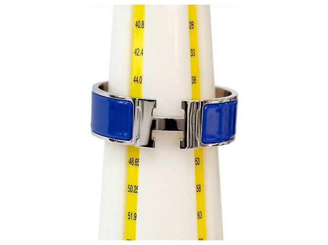 Hermès Pulseira Blue Click Acier Silver Azul - vista 7