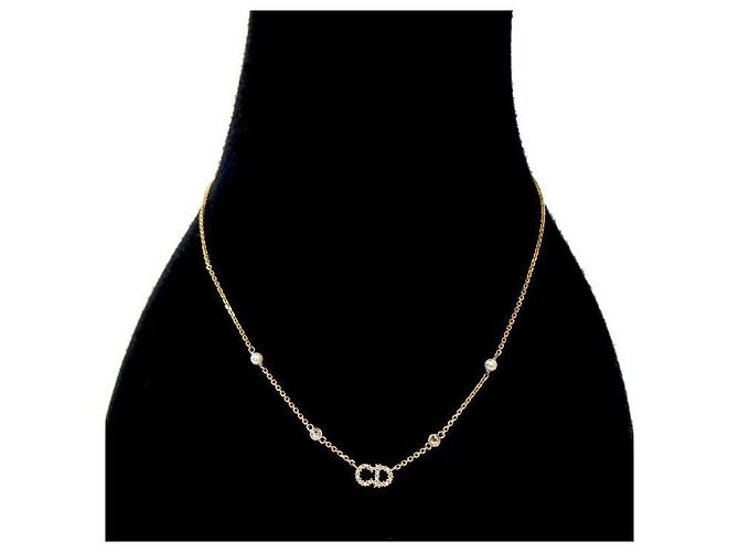 Dior Collier Cubic Claire Rune Gold - vue 5