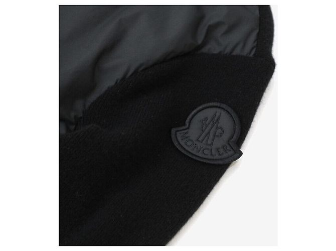 Moncler Strick-Steppcardigan mit Reißverschluss Black Patch - Ansicht 4