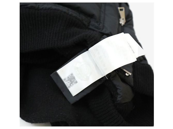 Moncler Strick-Steppcardigan mit Reißverschluss Black Patch - Ansicht 6