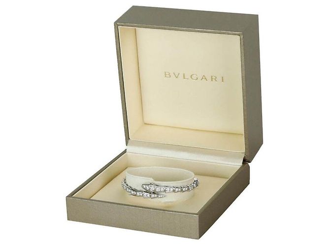 Bulgari Bracciale Serpenti Viper in oro bianco e diamanti - vista 3