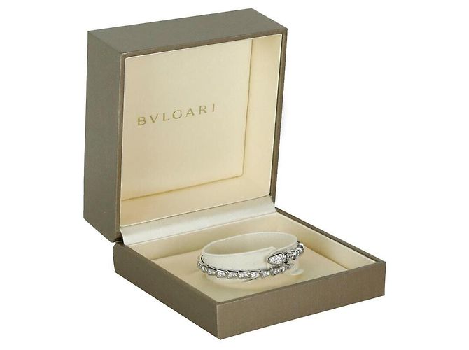 Bulgari Bracciale Serpenti Viper in oro bianco e diamanti - vista 4