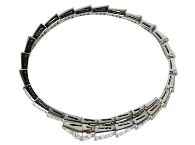 Bulgari Bracciale Serpenti Viper in oro bianco e diamanti - vista 5