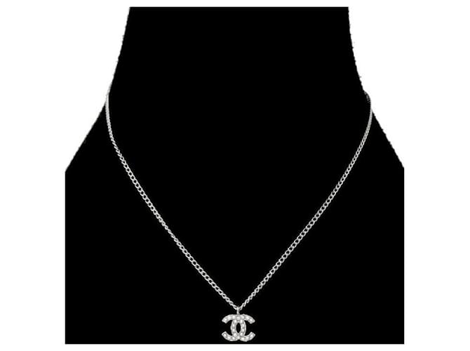 Chanel Collana Pearl CC Silver Argento - vista 5