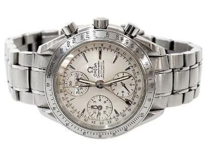 Omega Reloj automático Steel Speedmaster Chronograph Blanco - vista 2