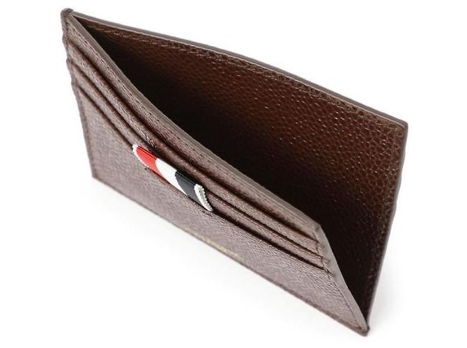 Thom Browne Pebble Grain Note Compartment Single Card Holder - view 6