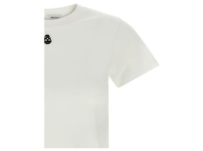 Alexander Mcqueen T-Shirt mit besticktem Totenkopf - Ansicht 6