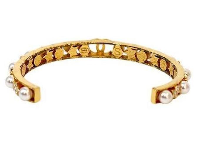 Chanel Pulseira de pérolas e cristais Dourado - Ansicht 3