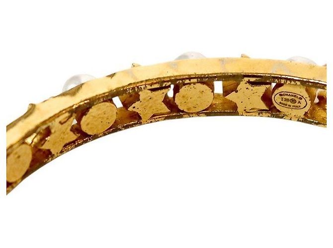 Chanel Pulseira de pérolas e cristais Dourado - Ansicht 5