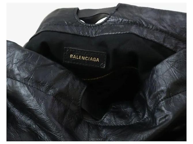 Balenciaga Crush Medium Schultertasche Schwarz - Ansicht 6