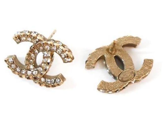 Chanel Cubic CC Gold Ohrringe Golden - Ansicht 4