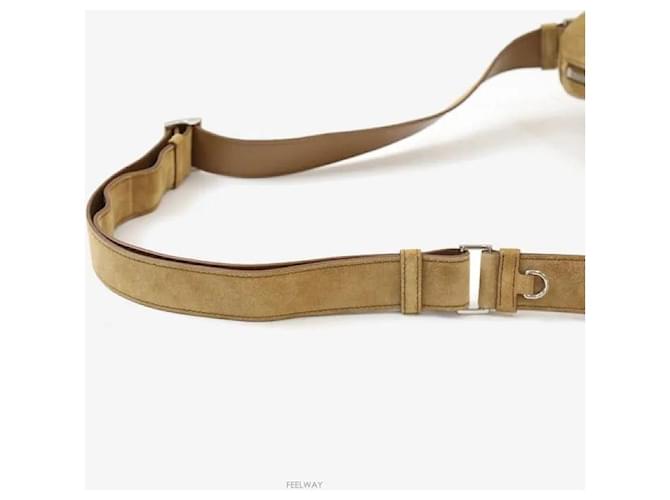 Prada Borsa a tracolla in camoscio marrone - vista 5