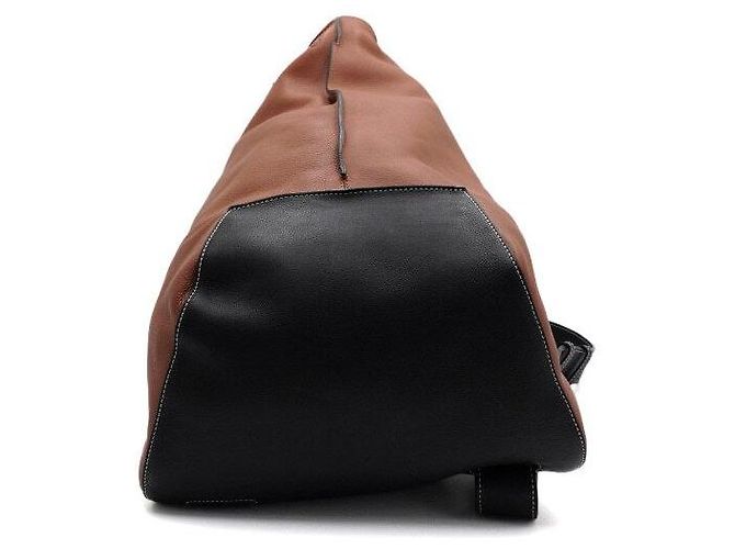Loewe Zaino sling in pelle marrone da uomo - vista 6