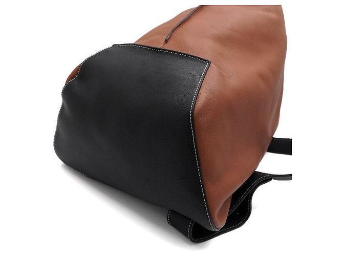 Loewe Zaino sling in pelle marrone da uomo - vista 7