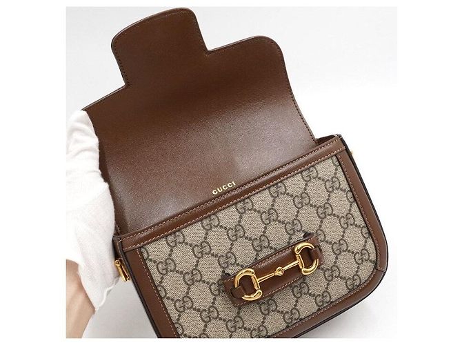 Horsebit 1955 Gucci Mini borsa a tracolla e borsa crossbody in pelle Horsebit Multicolore - vista 6