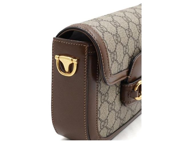 Horsebit 1955 Gucci Mini borsa a tracolla e borsa crossbody in pelle Horsebit Multicolore - vista 7