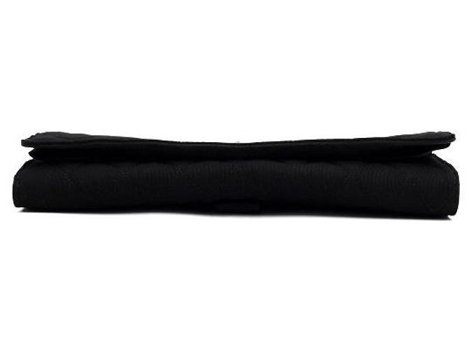 2.55 Chanel Borsa Clutch Multi-Scomparti in Tela Nera Nero - vista 6