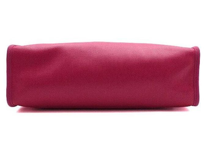 Hermès Borsa Tote e Borsa a Tracolla in Tela PVC Rosa con Nuova Cerniera - vista 11