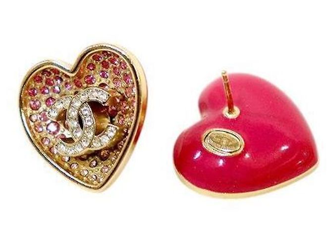 Chanel Pendientes de corazón degradado - vista 4