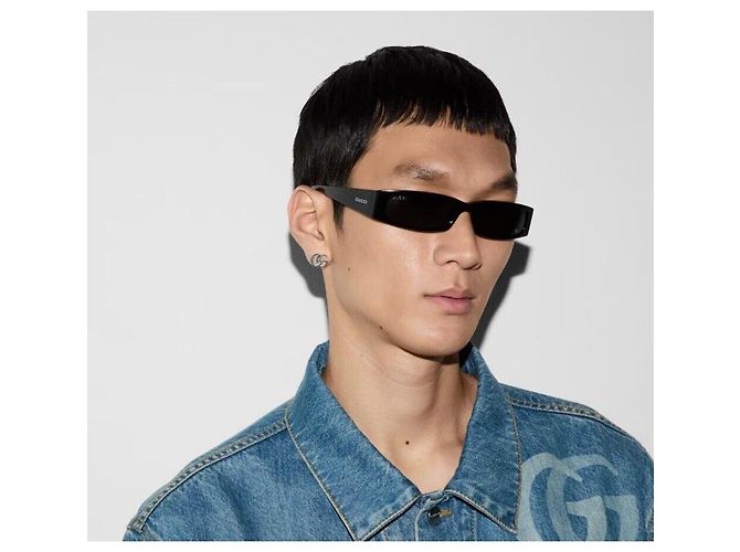 Gucci Orecchini GG Marmont con borchie argento - vista 8